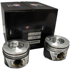 New DK Piston Set (8) w/ Rings - .030 - 2006-2010 GM Duramax 6.6L LLY LBZ LMM