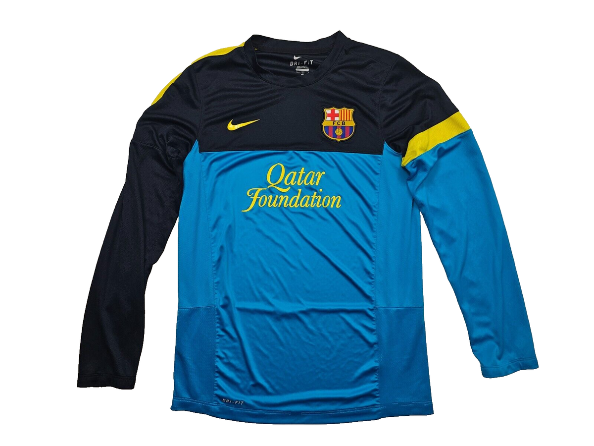 Vintage Barcelona Nike Football Shirt Soccer long Jersey