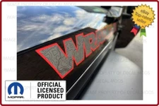 (2x) 07 - 18 Jeep WRANGLER Hood Decals Stickers JK topo map trail gray red FJ3V3