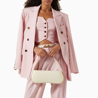 LVIR NWT Double Breasted Wool-Blend Light Pink Blazer Size XS