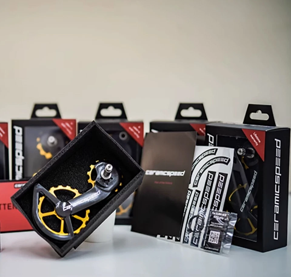 Polea de desviador de gran tamaño para bicicleta de carretera CeramicSpeed actualización con rodamientos de cerámica Foto 2 de 4