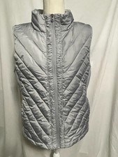 Lucy Womens Winter Hideaway Vest, Goose Down, Gray, Xl
