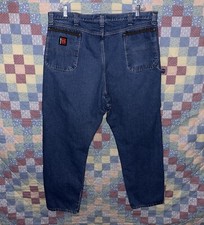 Wrangler Riggs Work Wear Jeans Men's Size 44 x 32 Denim Blue 5 Pocket