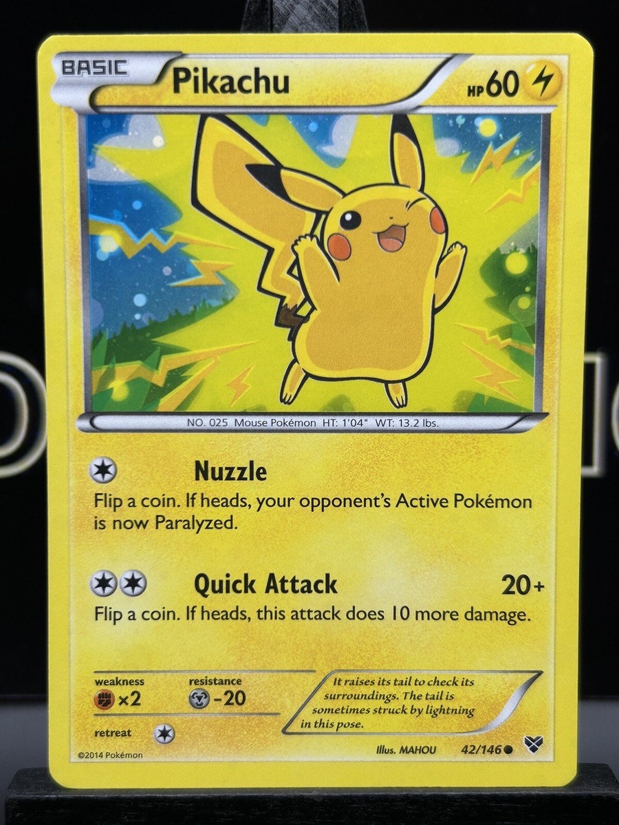Pokemon Pikachu 42/146 Holo 2014 Movie Promo XY Card | eBay Pokemon Pikachu 42/146 Holo 2014 Movie Promo XY Card | eBay