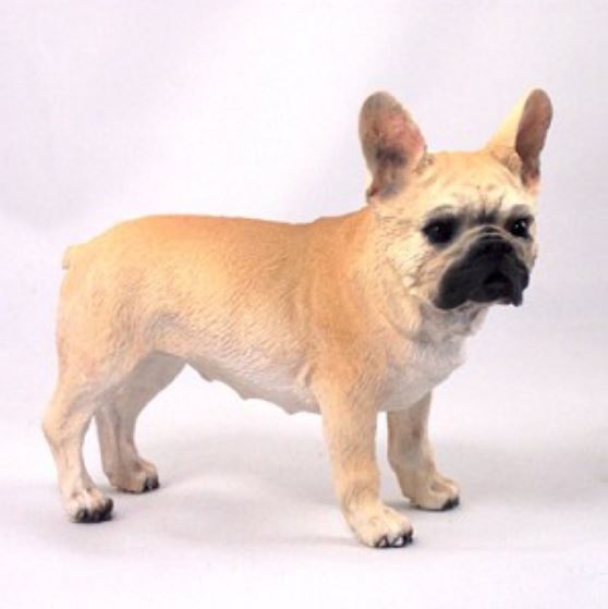 FRENCH BULLDOG FRENCHIE DOG Figurine Statue Hand Painted Resin Pet