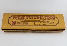 Vintage Rug Crafters Speed Tufting Tool Set w/Instructions in Box 
