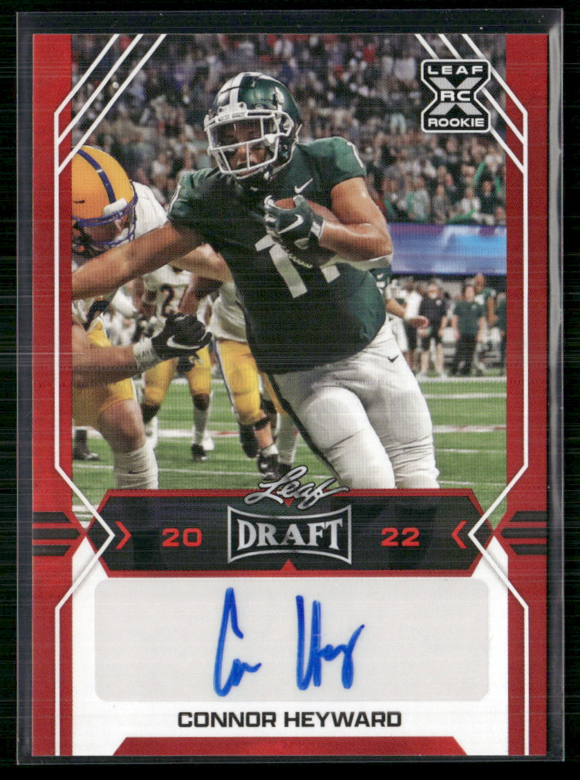 Connor Heyward Leaf Draft Autographs #BACH2 Red