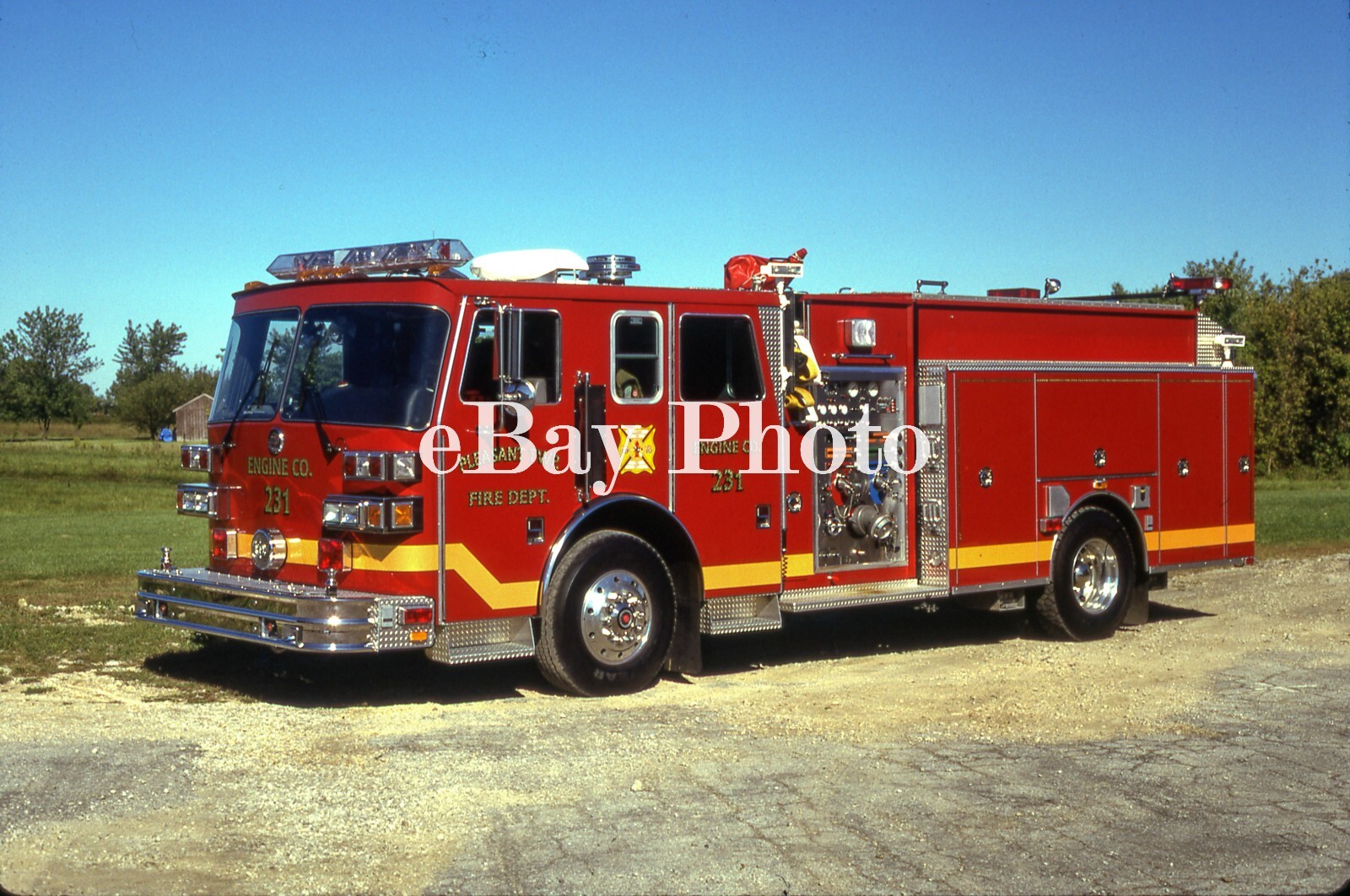 Fire Apparatus Slide Pleasant Township, OH Fire Department Engine 231