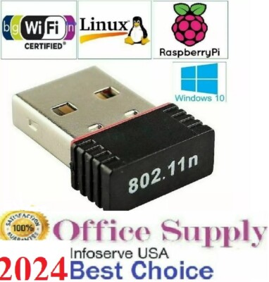 2 pc 300Mbps Mini USB WIFI 802.11B/G/N LAN Card Network Adapter,4 Windows driver