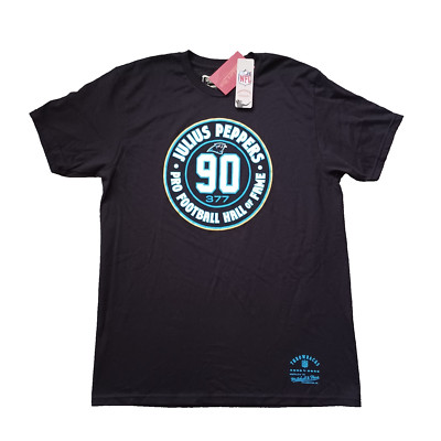 Mitchell & Ness Julius Peppers T Shirt Men L Black Pro Football Hall Of Fame NWT