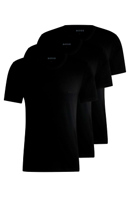 Hugo Boss 3 Pack T Shirts Black Mens Size S M L XL XXL 50495254