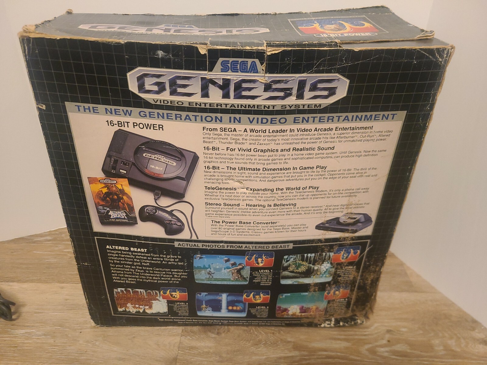 SEGA Genesis Console Altered Beast CIB Box Variant Complete Non-TMSS ...