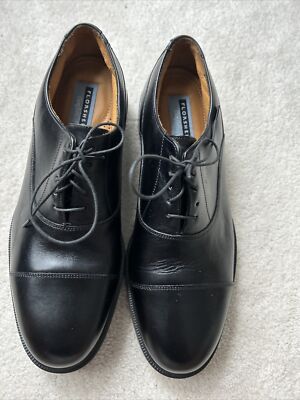 Florsheim Corbetta Cap Ox Oxford Black Leather Shoes Mens  display picture 1