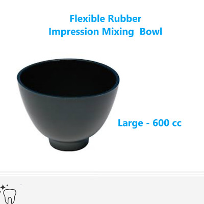 Dental Lab Flexible Rubber Impression Mixing Alginate Bowl - Small, Medium Large