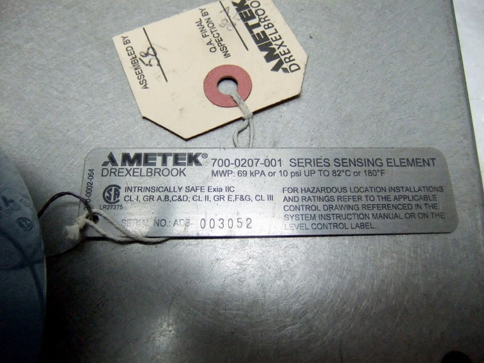 Ametek 700-02070001 Flush Sensing Element W/Cable - Image 3 of 3