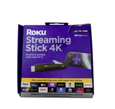 Roku 4K Streaming Device 4K/HDR/Dolby Vision w/Voice Remote & TV Controls