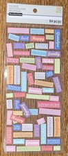 Recollections Words Happy Family Together Memories Tradition Scrapbook Stickers