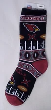 Arizona Cardinals Socks Medium Size 5  to 10 Super Fan