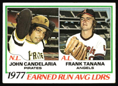 1978 Topps 1977 ERA Leaders John Candelaria / Frank Tanana #207