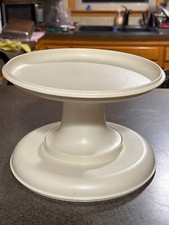 VTG Tupperware 4 Pc Serve-It-All Pedestal Chip Dip Cake Stand 1531 1532 1533