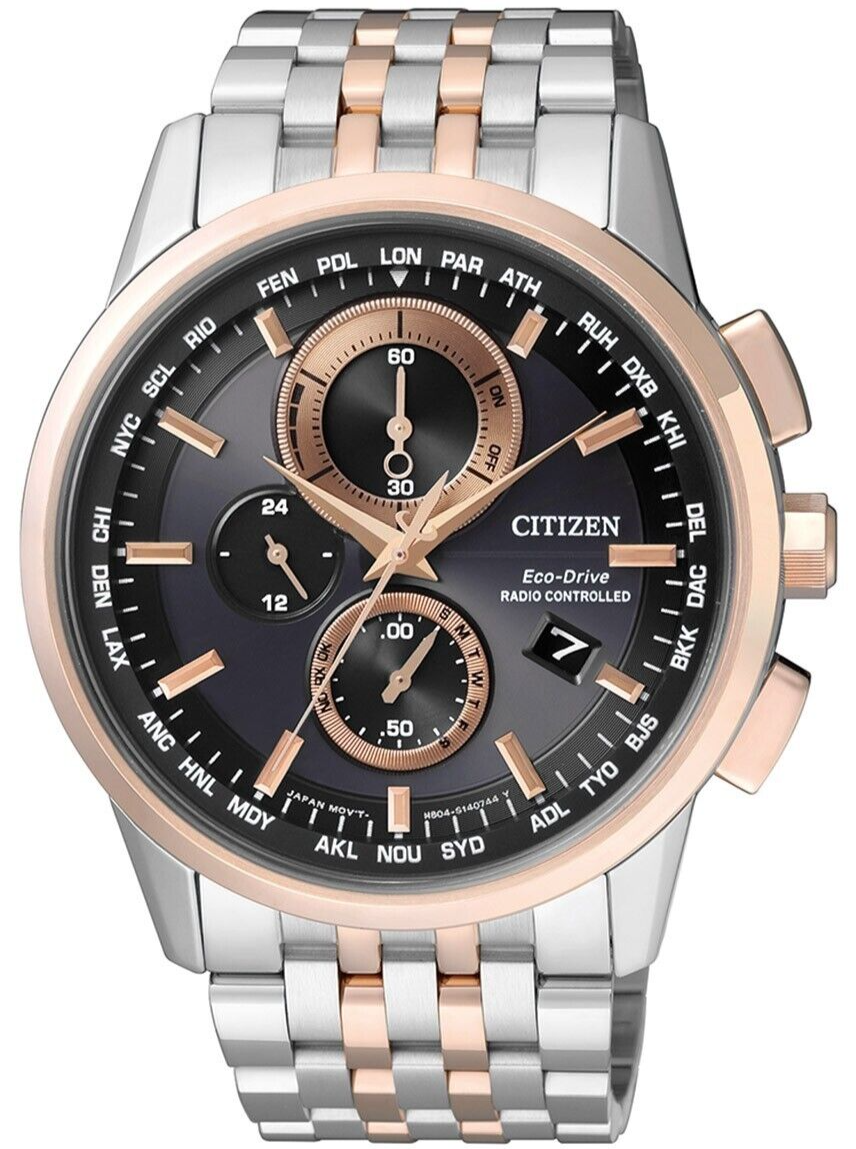 Citizen Eco-Drive Radio Controlled World Time Men's Watch AT8116