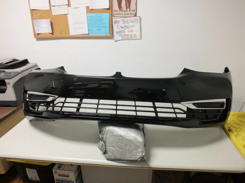 2018 2019 BMW G32 640i xDrive Gran Turismo Complete Front Bumper Cover Black 475 - Изображение 3 из 4