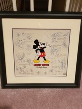 Mickey Mouse Lumicel COA 296/1500 Screen Art Print Disney The Early Years