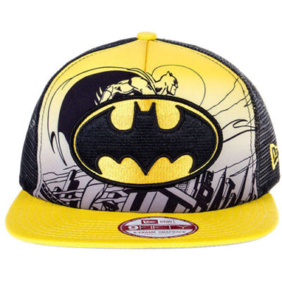 New Era Cap Snapback schwarz/gelb DC Marvel Comic's Hero Scene 9FIFTY A-Frame
