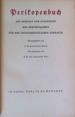 Perikopenbuch: Die Episteln und Evangelien des Kirchenjahres für den gottesdiens