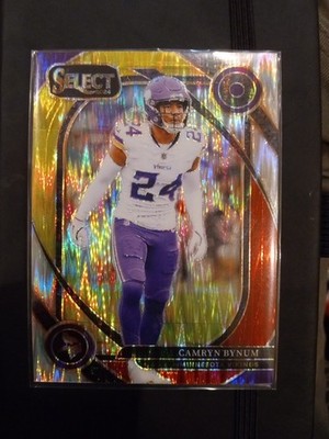 2024 Panini Select Football #234 Camryn Bynum.   CLUB LEVEL ..RED & YELLOW PRIZM