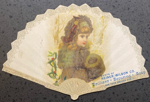 Reiner-Wilson Brilliant Scouring Soap Philadelphia Fan Shaped Trade Card