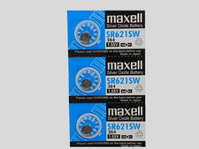 MAXELL 364 SR621SW Watch Battery 3Pcs (Exp. 10/2030)