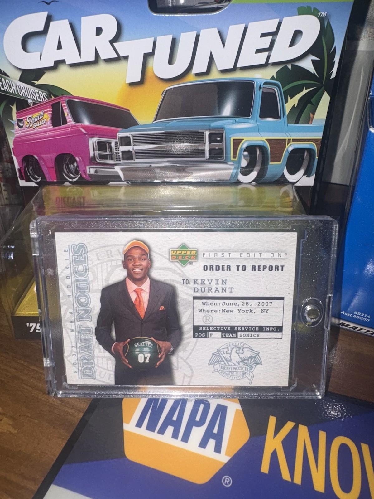 Kevin Durant RC 2007-08 Upper Deck First Edition Draft Notices #DN2 ROOKIE