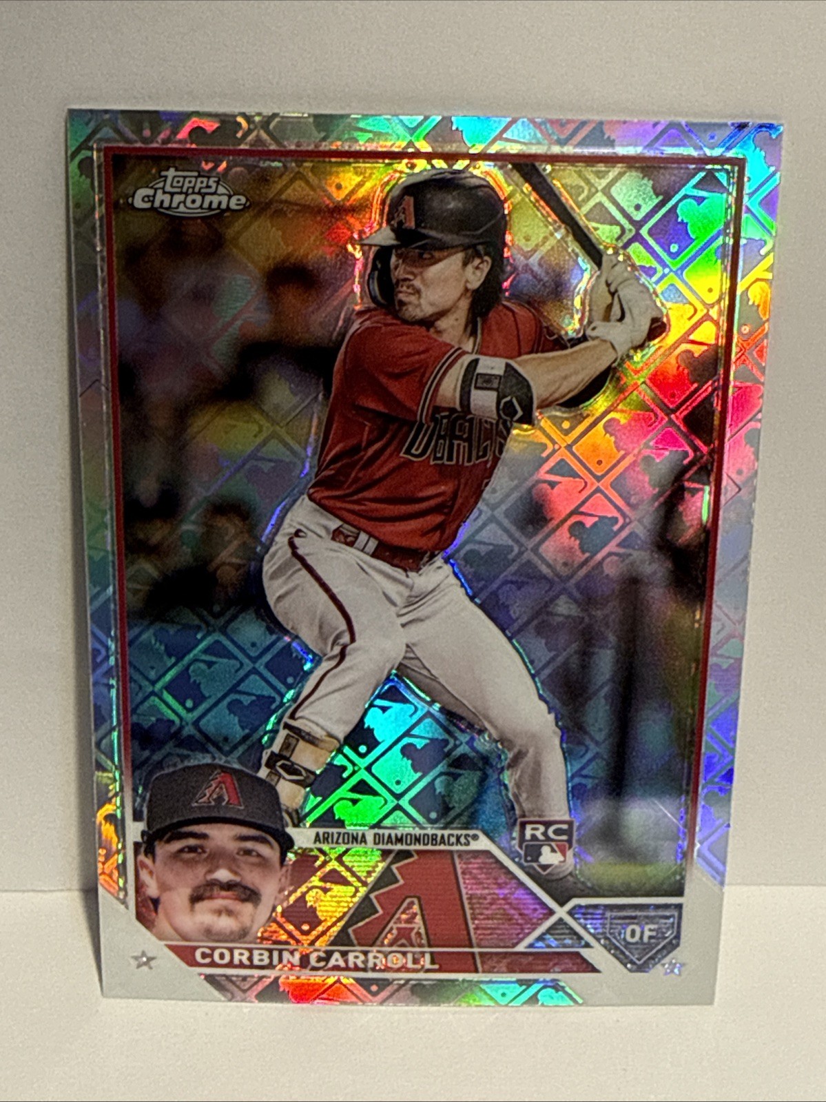 Corbin Carroll 2023 Topps Chrome Logofractor RC Rookie Arizona Diamondbacks