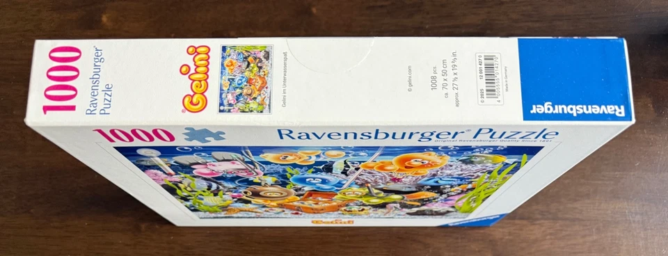Quebra-cabeça Ravensburger Gelini "Underwater" 1000 peças-NOVO-HTF-LEIA - Imagem 3 de 4