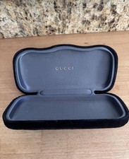 Gucci Black Velvet Hard Clamshell Sunglasses Case