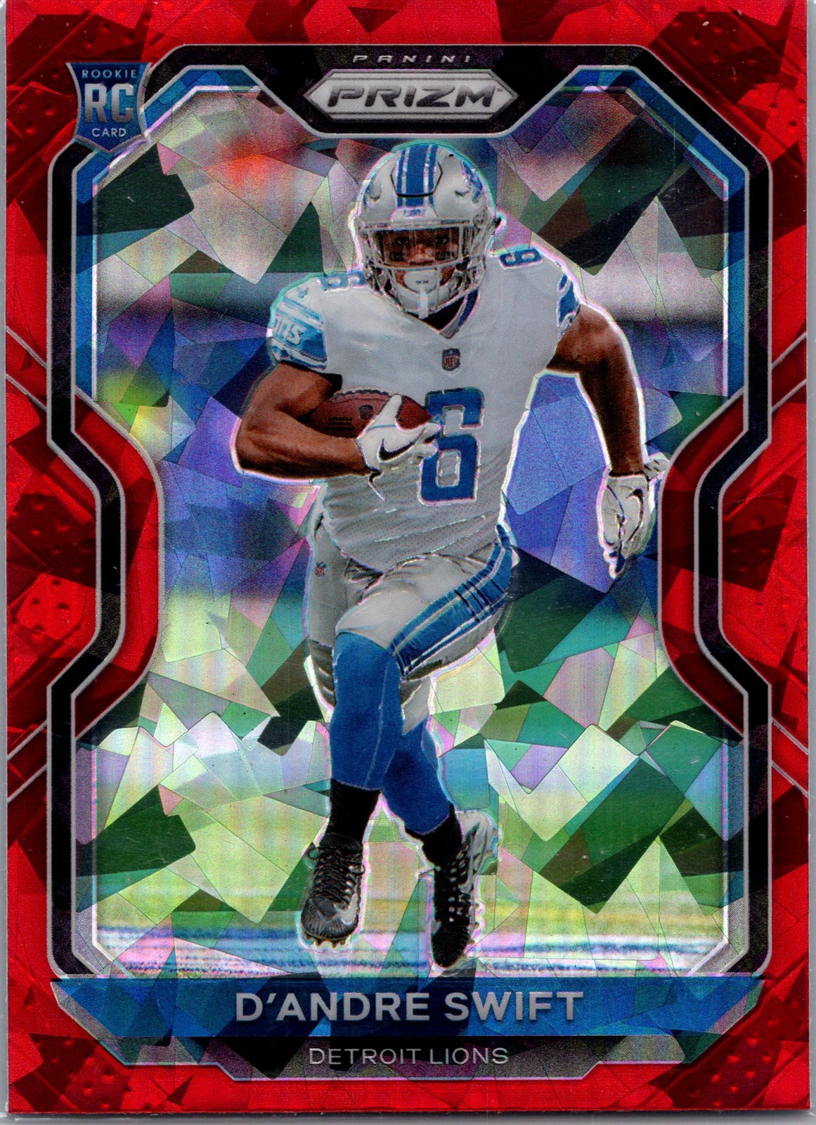 2020 Panini Prizm #358 D'Andre Swift Prizm Red Ice