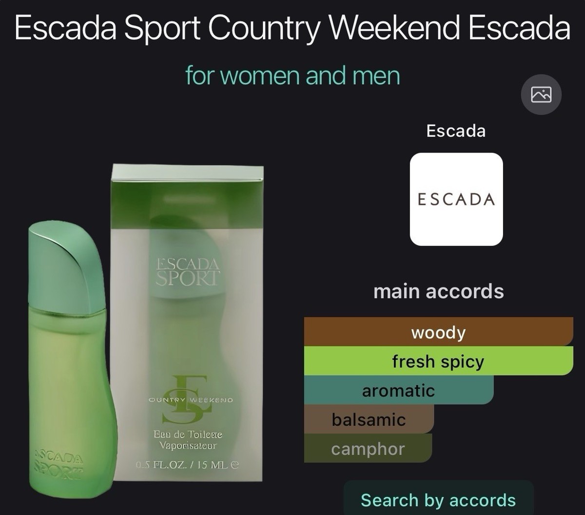 廃盤　ESCADA　エスカーダ　スポーツ カントリー ウィークエンド　100ml ESCADA SPORT Country Weekend 3.4oz 100ml Women EDT Vintage - NEW