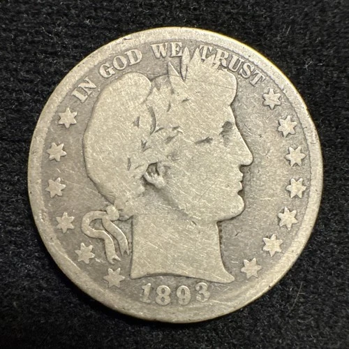 1893-S Barber Half Dollar — photo from the most recent tracked eBay sale