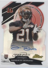 2014 Topps Finest Atomic Rookie Red Refractor 10/25 Darqueze Dennard Auto z5i