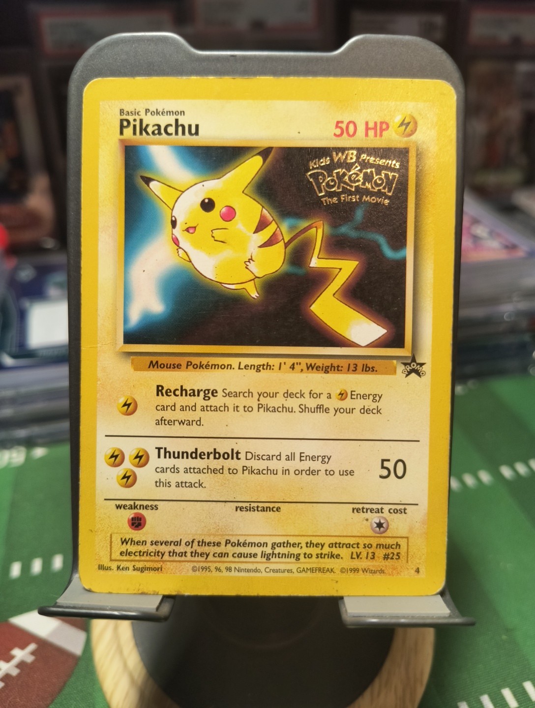 Pikachu "Pokmon The First Movie" black star promo, mint, pokemon card, rare, M/N