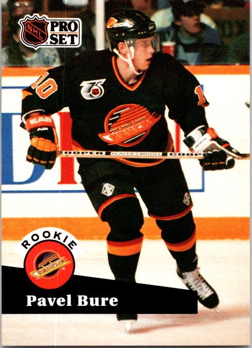 1991-92 Pro Set French Pavel Bure Rookie #564 Vancouver Canucks
