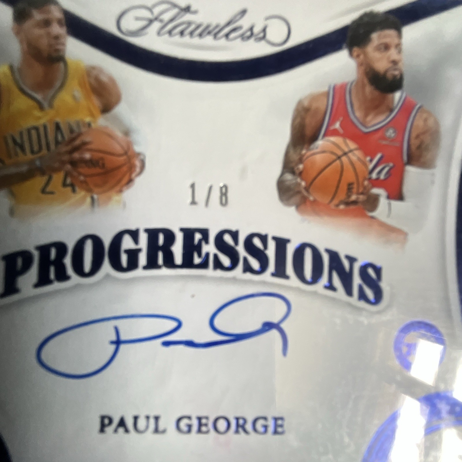 Paul George Progressions Flawless Auto 1/8 EBay 1/1 2024-25 PRO-PGE view 3