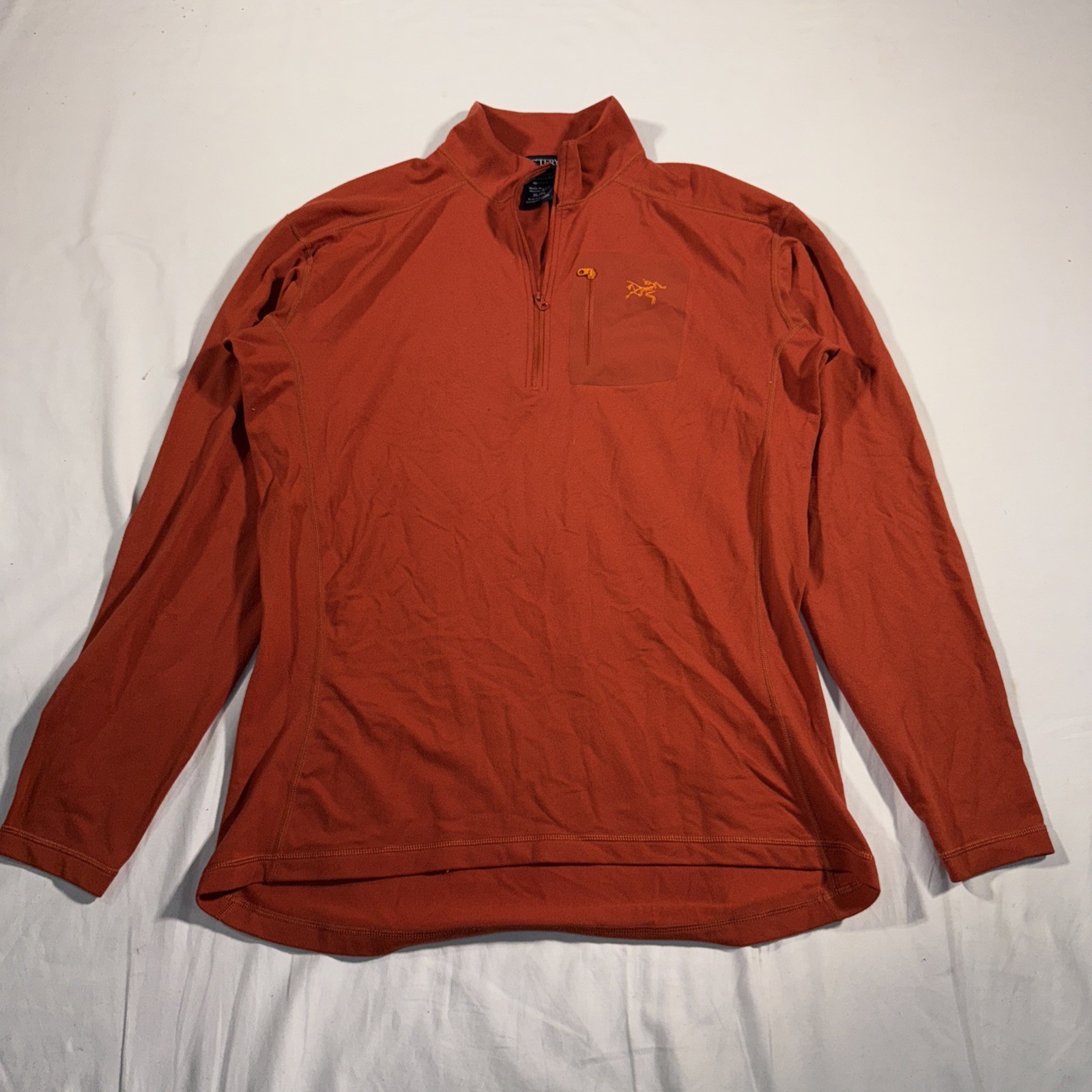 ARC'TERYX Maglione Arcteryx 1 4 zip arancione XL
