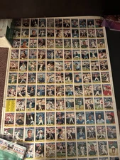 1988 Topps Baseball Card Uncut Sheet Mark McGwire Ozzie Smith Strawberry Full
