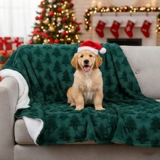 Christmas Dog Blanket for Couch Waterproof Puppy Cat Pet Blanket Washable 3D ...