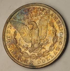 1882 S  Morgan Silver Dollar UNC BU Toning Rainbow Choice Bu