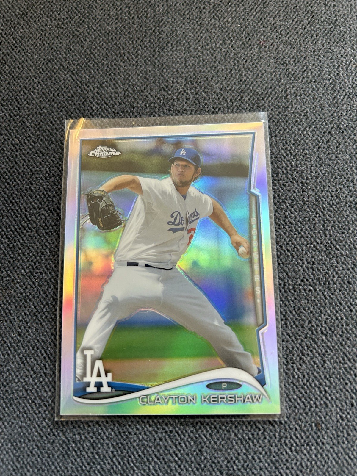 Clayton Kershaw 2014 Topps Chrome Dodgers #100 Refractor!