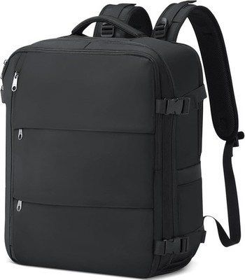 Samfolk Cabin/Untersitz Reisetasche 13 Taschen Diebstahlsicherung - Mattschwarz 45x36x20