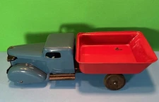 WYANDOTTE DUMP TRUCK 11" RESTORED 1930's wood wheels, pressed steel